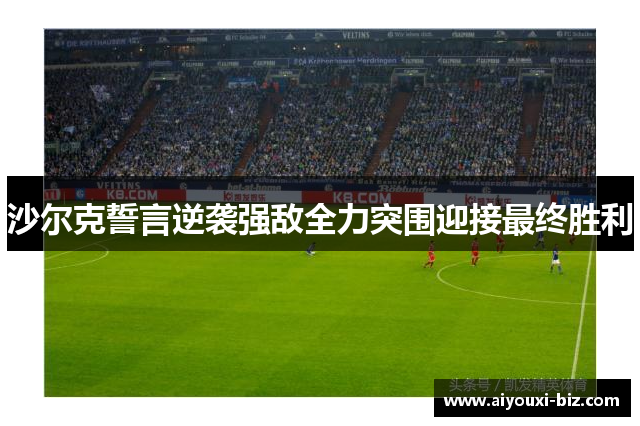 沙尔克誓言逆袭强敌全力突围迎接最终胜利